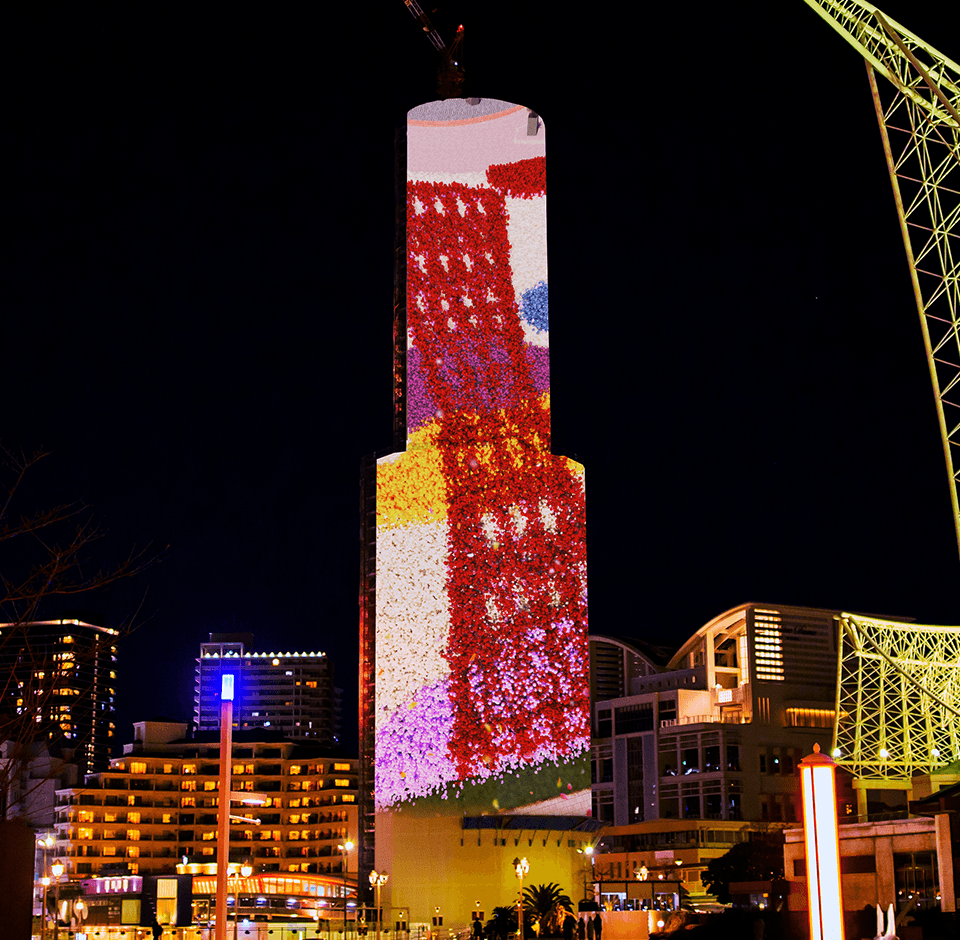 Kobe Port Tower Projection Mapping