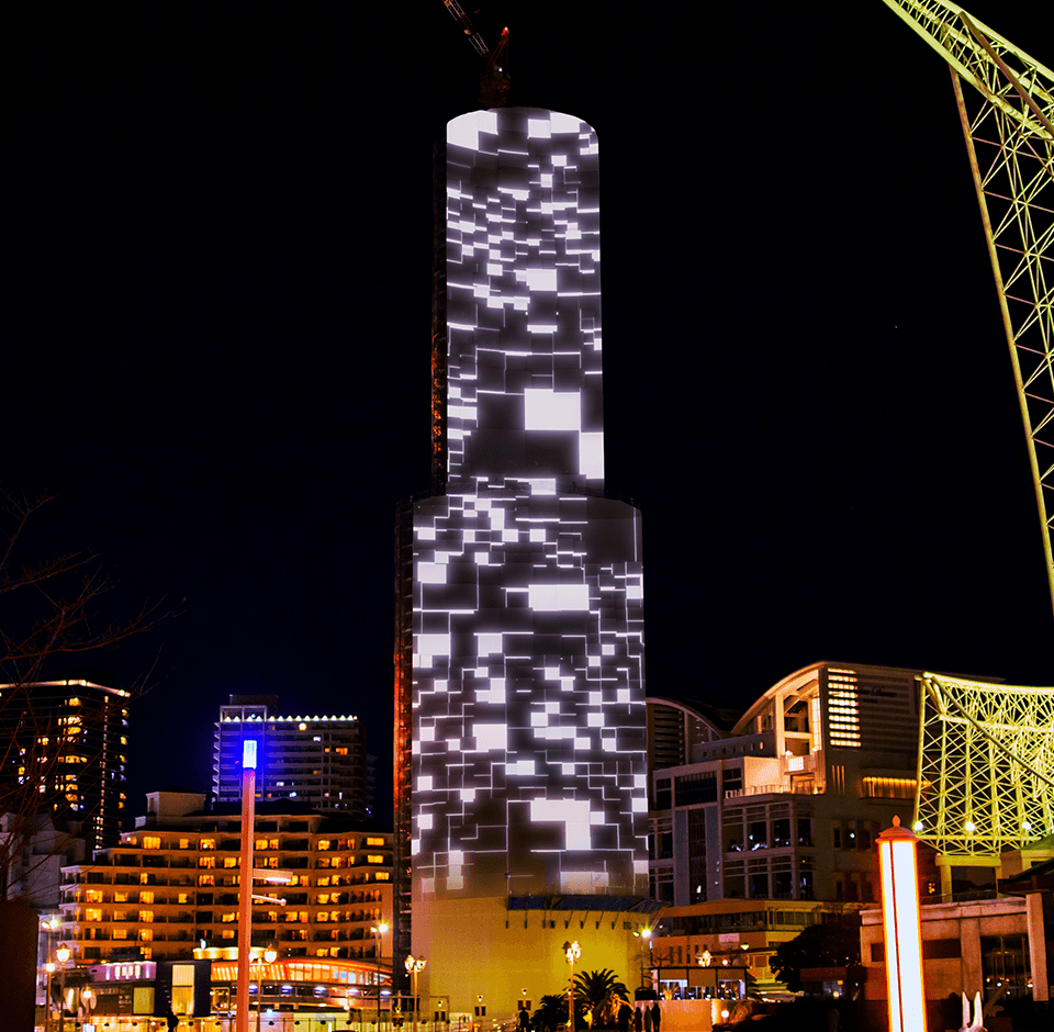 Kobe Port Tower Projection Mapping